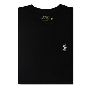 NWT Polo Ralph Lauren Women SS CLSC Fit Crew Neck T-Shirt Tee Black MSRP $58.00